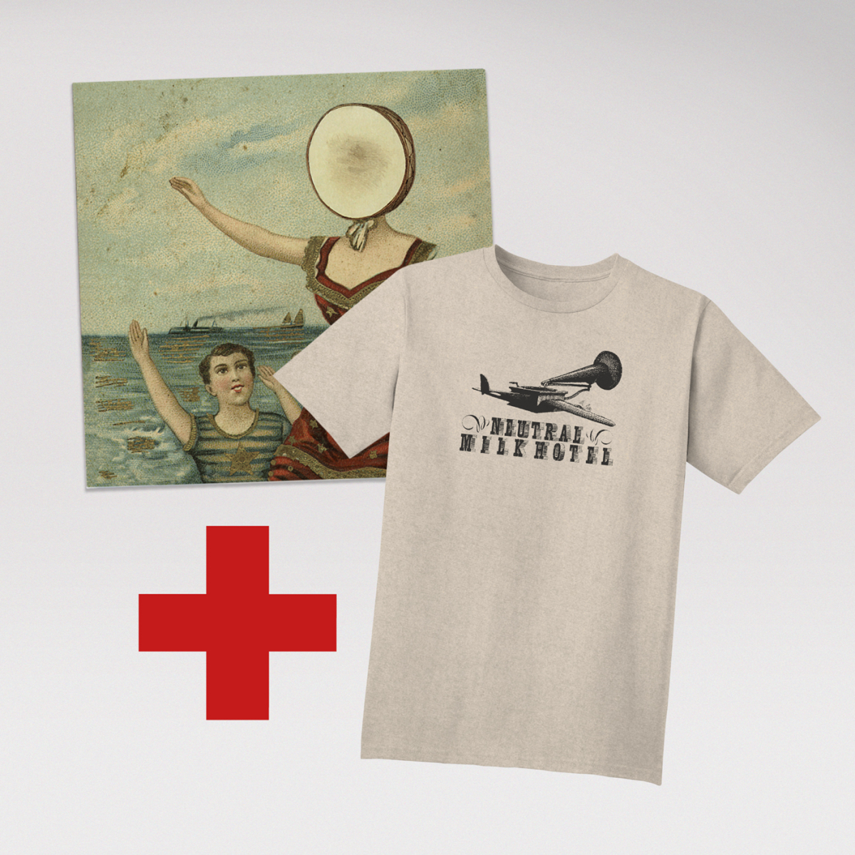 In the Aeroplane Over the Sea Album + T-shirt Bundle - Merge