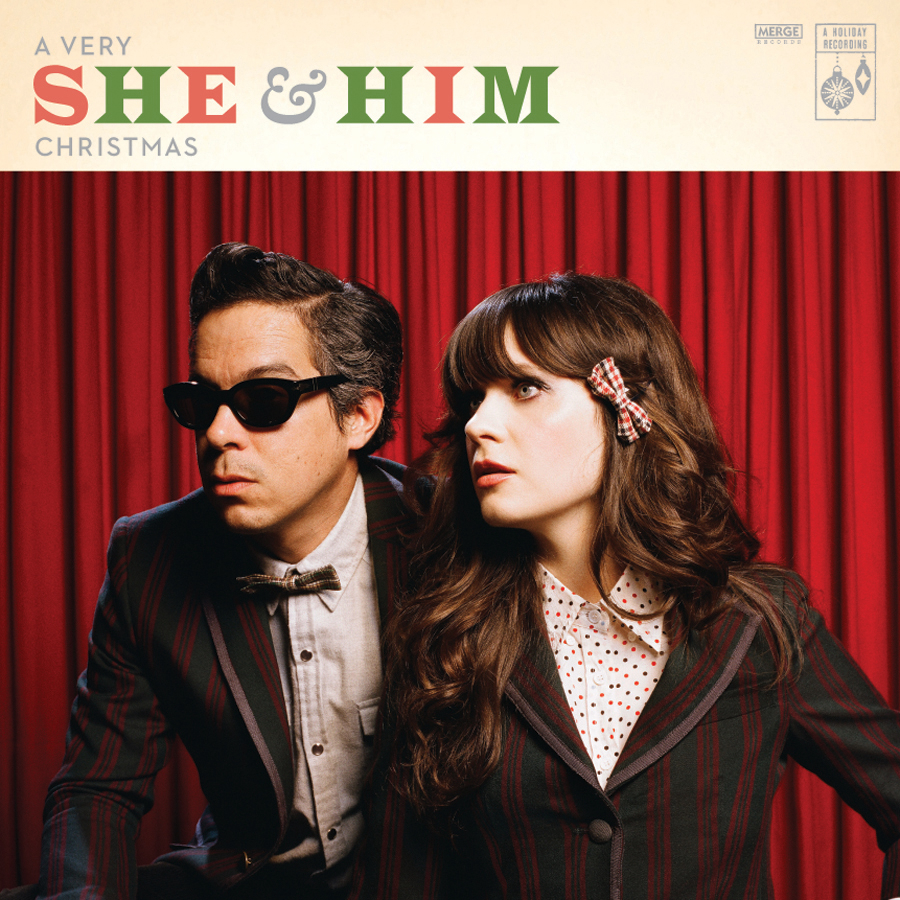 レア She & Him Christmas Party (red Vinyl) A Very She & Him Christmas - Merge Records - Shop Vinyl