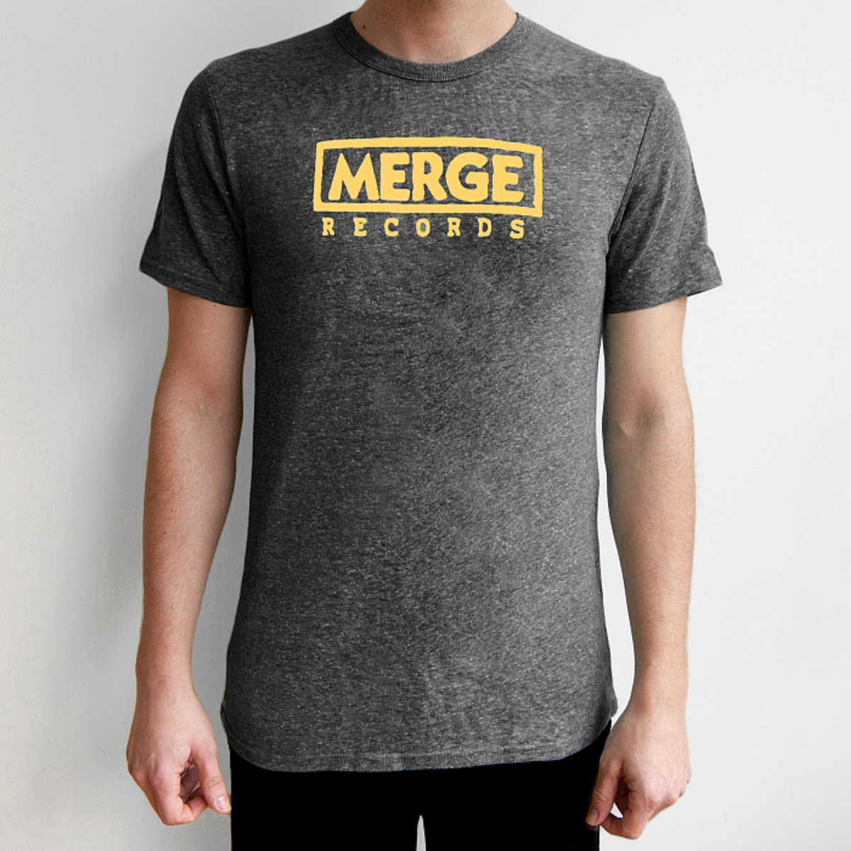 Heather Onyx Merge Records T-shirt - Merge Records - Shop Vinyl