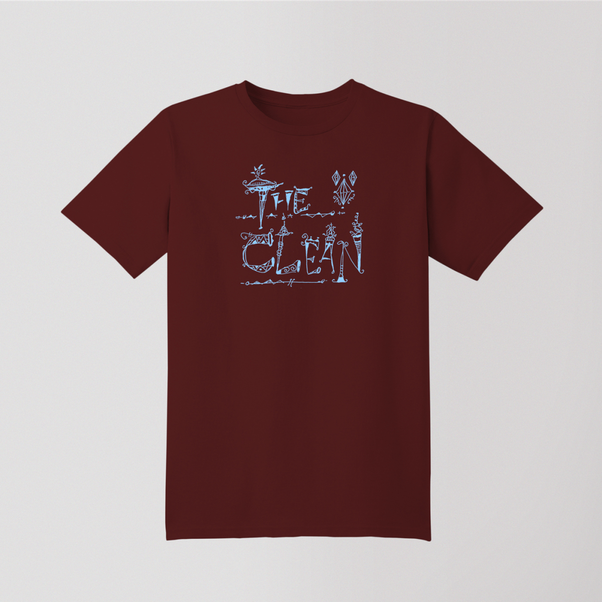 The Clean Burgundy Tshirt Merge Records Shop Vinyl, Merch, Music and More