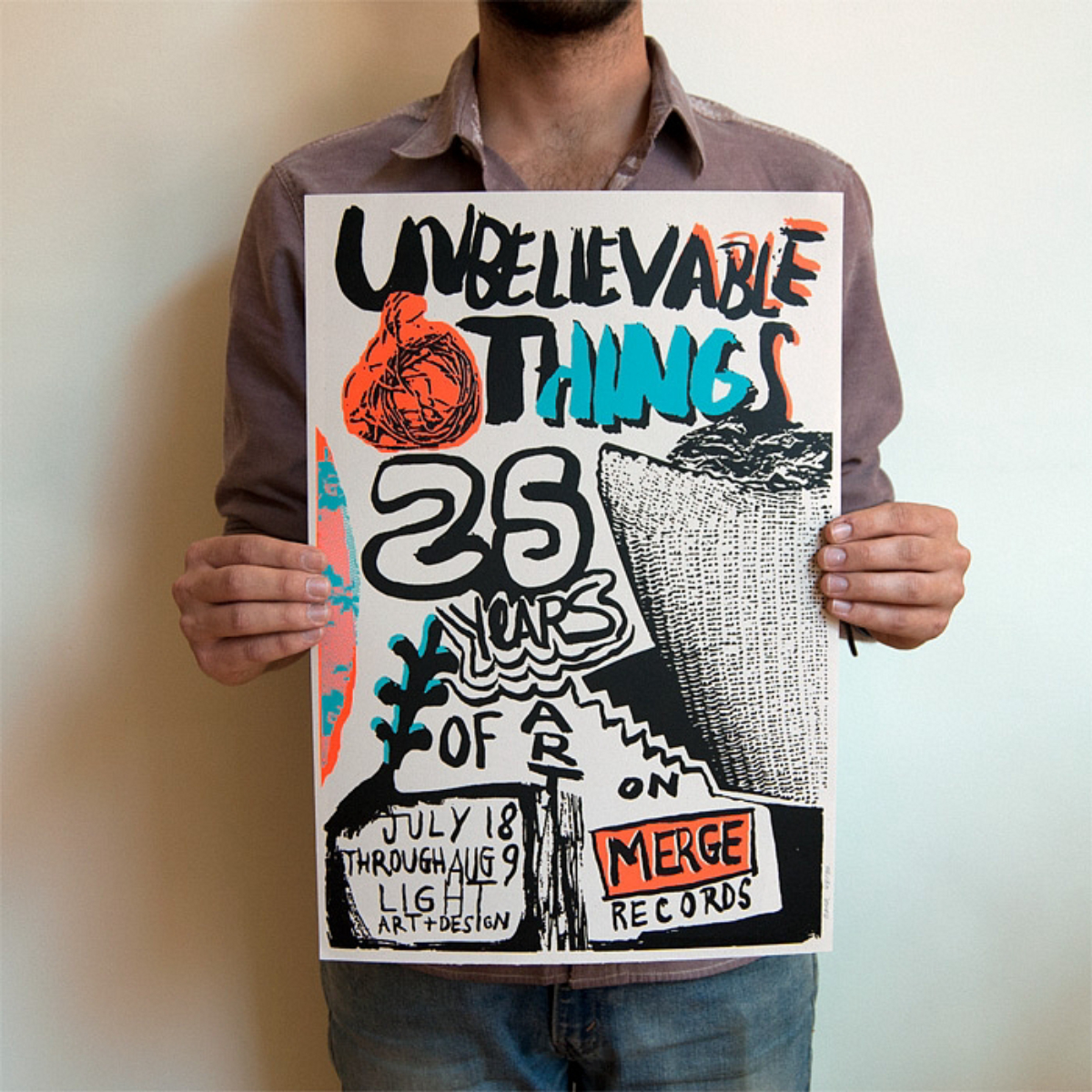 Unbelievable Things: 25 Years of Art on Merge Records Poster - Merge ...