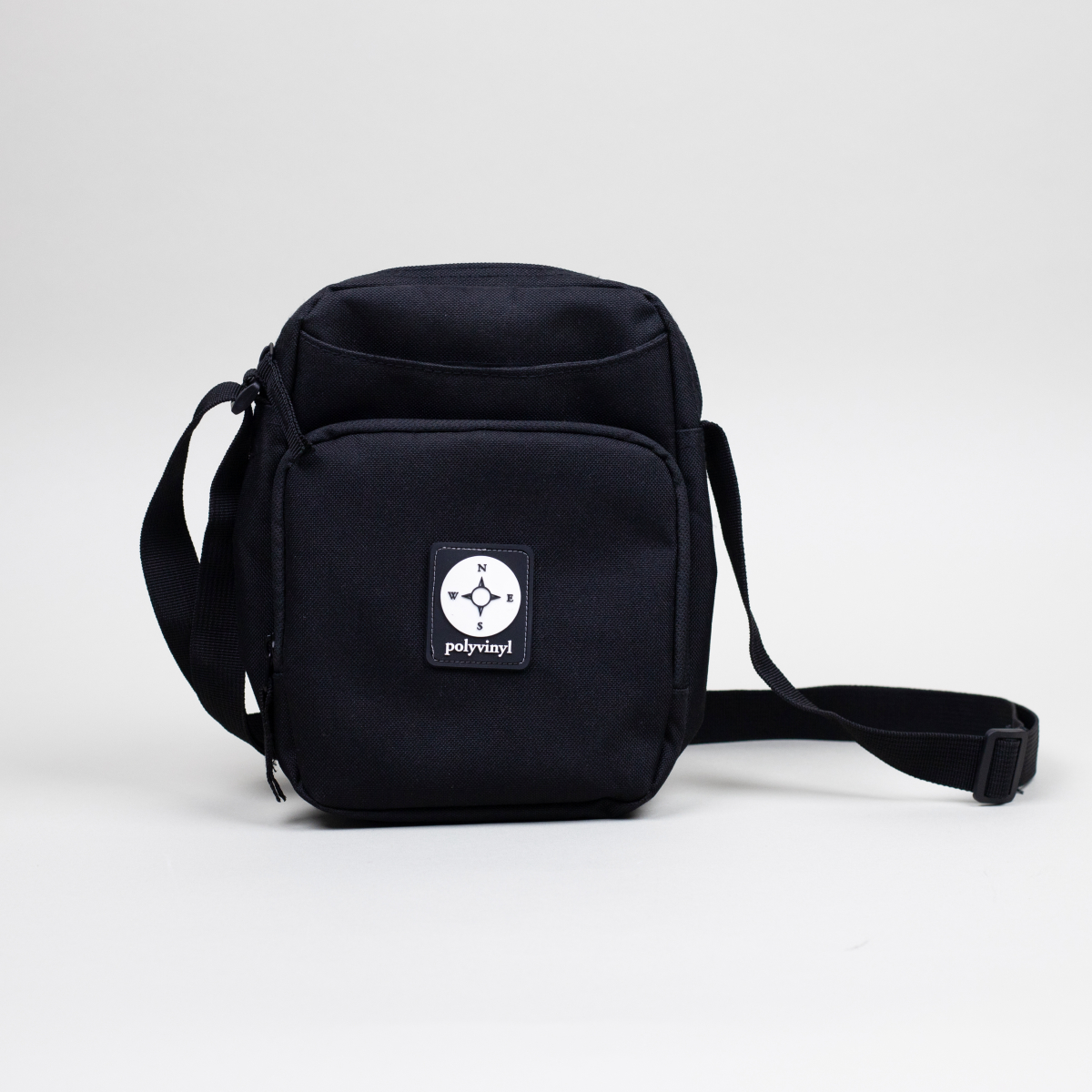 Black vinyl best sale crossbody bag